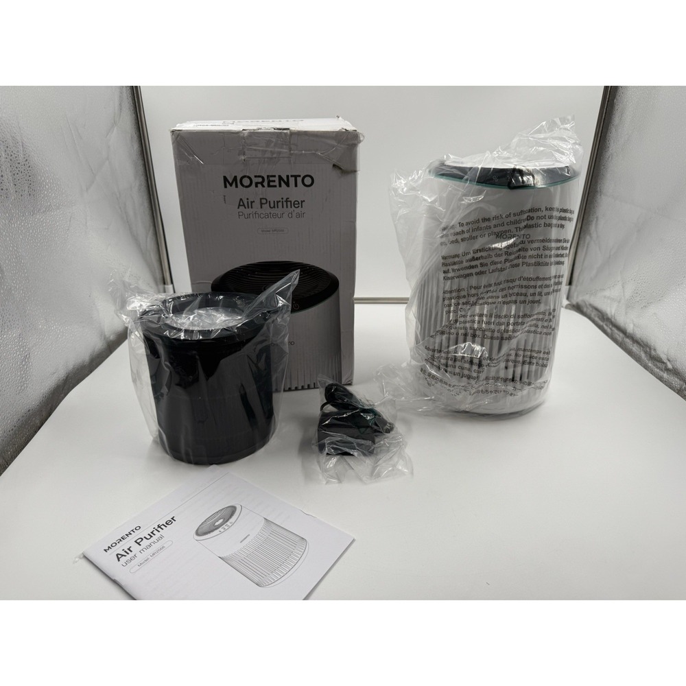 MORENTO Air Purifiers for Home, Air Purifier for Smoke Pet Dander Odors with ...